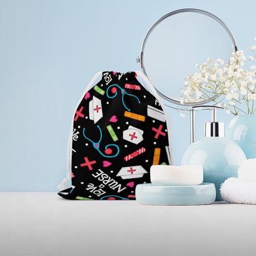 Afrocentric Mud Cloth Print Portable Large Capacity Canvas Drawstring Storage Bag4