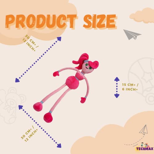 Image of Horror Cute Long Legs Pink and Purple Stuffed Scary Doll Toy
