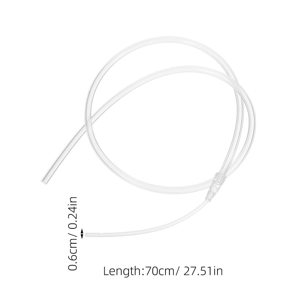 POPETPOP Breastfeeding Assistance Tube Reusable Silicone Milk Feeding Aid Replacement for Infant Nursing Supplemental Tube Clear Design - Image 2