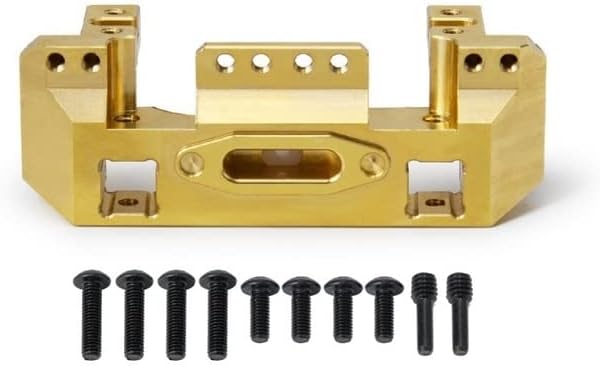 Brass Bracket Steering Gear Fixing Seat Bumper Beam Counterweight for TRAXS RTX-4 - (Color: Gold)