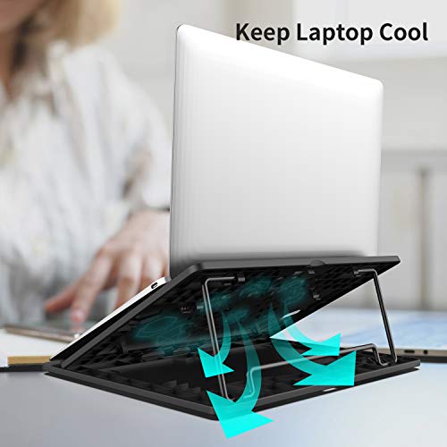 AICHESON-Portable-Laptop-Stand-Adjustable-Height-116-LB-Ergonomic-Ventilated-Computer-Stands-Compatible-with-Apple-MacBook-X5-Black