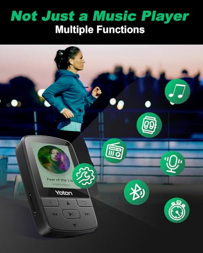 image for Yoton MP3 Player with Bluetooth 5.2, 64GB, HiFi-Music, with Sports Cli
