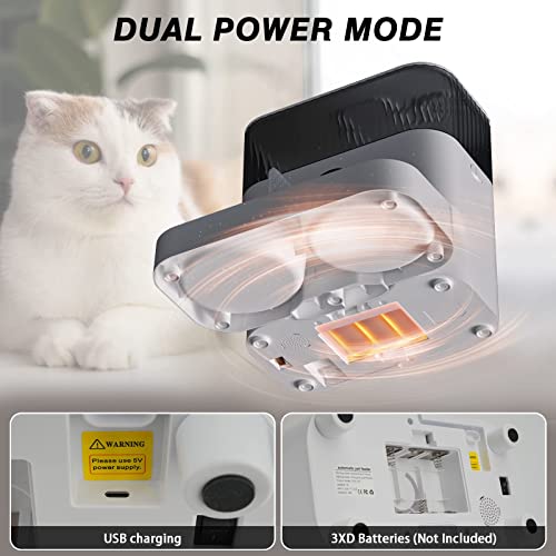 Automatic Cat Feeders, Whdpets Wifi Pet Feeder With 1080P Camera For 2 Cats & Dogs, 5L Auto Dog Food Dispenser With Feeding Mat, Portion Control, Dual Power Supply, Voice Recorder, 2.4G Wi-Fi Enabled #TOP4