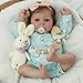 SCOM Lifelike Reborn Baby Dolls Girl - Felicia, 17-Inch Realistic-Newborn Baby Dolls with Weighted Soft Cloth Body, Real Life Cute Reborn Dolls with Gift Box for Kids Age 3+
