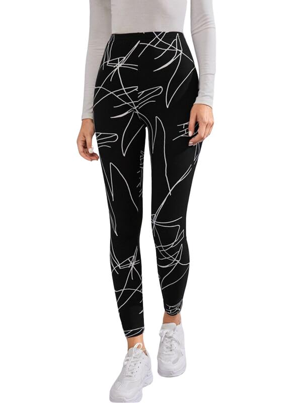 Image of DTR FASHION Women's Black Stretchable Cotton Blend Casual Jegging
