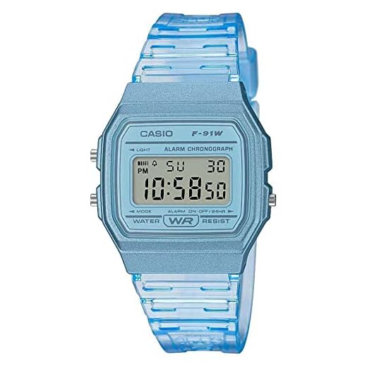 Casio Reloj Digital para Mujeres de Cuarzo con Correa en Resina F-91WS-2EF