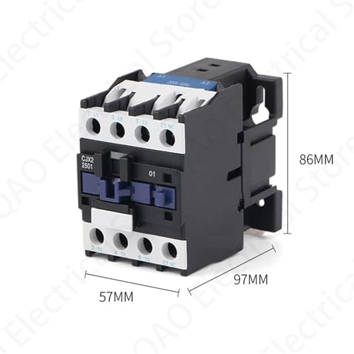 Contacteur CA LC1D CJX2-2510 25A pour rail DIN triphasé 220V