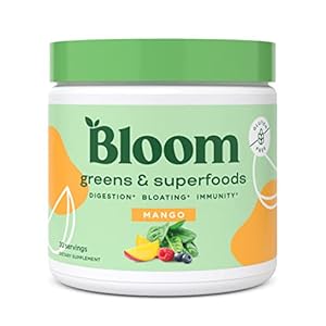 Bloom Nutrition Green Superfood | Super Greens Powder Juice & Smoothie Mix | Complete Whole Foods (Organic Spirulina…
