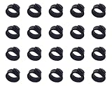 20x Fascette in Gomma per Cavi, Organizer per Cavi, Supporto per la Gestione dei Cavi, Cinghie per Cavi per Moto, Auto, Prodotti Meccanici, Set di Cavi per Caricabatterie Domestico (57X12MM)