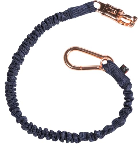 Attache élastique HKM or rose 60 cm, l'accessoire de pansage haut de gamme et élégant