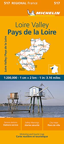 France: Loire Valley Map 517 (Michelin Maps, 517)