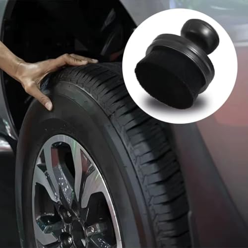 Otomobil Temizlik Fırçası, Lastik ve İç Mekan Detaylı Temizlik için Yumuşak Tüylü Fırça, Siyah, 60mm x 62mm