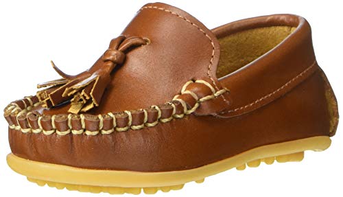 Elephantito Boy's European Driving Style Loafer, Natural, 6 Toddler #TOP23