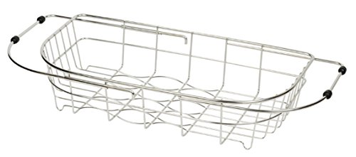 パール金属 日本製 食器 水切り かご ワイド シンク スライド式 ステンレス デュアリス H-5644