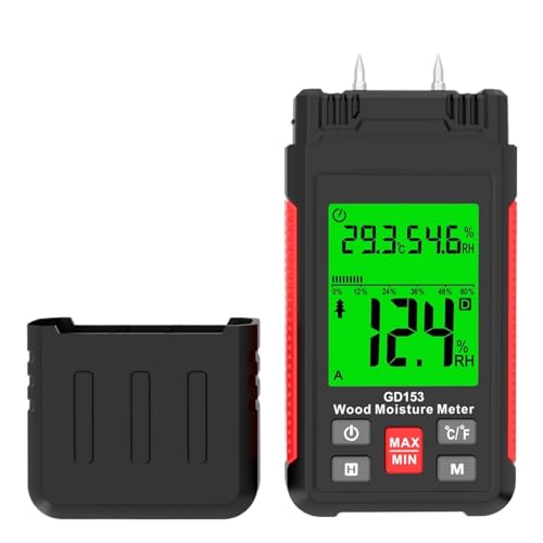 Détecteur d'humidité pour bois et hygromètre ciment LCD