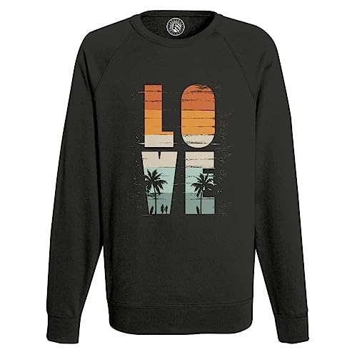 Sweatshirt Homme Surf Cocotiers vintage des vacances d'été style décontracté chic