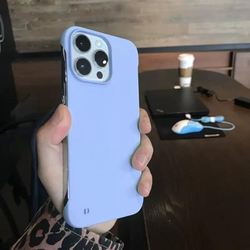 Coque rigide PC luxe pour iPhone 12 Pro Max et 15 14 fini mat ultra-mince sans cadre