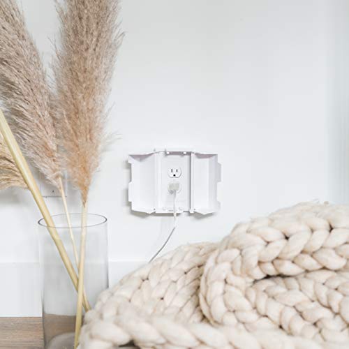 Outlet Cover Box For Child Safety (2 Pack) Duplex & Decorator Electrical Outlet Plates, Concealed Access Buttons, And Spacious Compartment - Jool Baby #TOP7