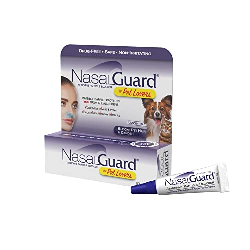 for Pet Lovers Allergy Relief, Pet Hair & Dander Blocker Nasal Gel – Drug-Free, Safe for The Whole Family, Non-irritating, Moisturizing, Made in USA (Unscented, 3 Gram Tube) for Pet Lovers Allergy Relief, Pet Hair & Dander Blocker Nasal Gel – Drug-Free, Safe for The Whole Family, Non-irritating, Moisturizing, Made in USA (Unscented, 3 Gram Tube)