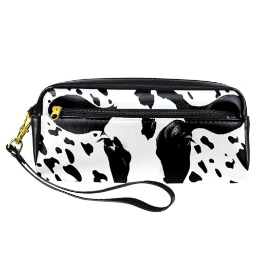 Astuccio per matite astucci per stampa mucca astuccio per penne bianco nero