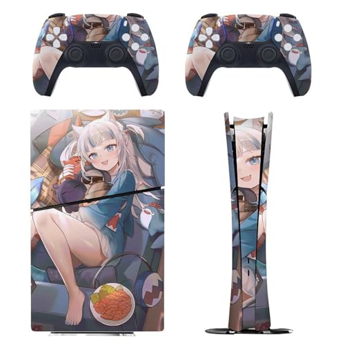 PS5 Slim �p �X�L���V�[�� �����L�����N�^�[�� VTuber ���� �T������� �{�̂ƃQ�[���R���g���[���[��p�X�e�b�J�[ �y�����݌v �f�W�^���E�G�f�B�V������p�z ���^�V�[�� �{�̕ی� �X���� ���B�� �w��/��/����/�ق���h�~ ��G��/�U�M�ǂ�