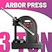 3 Ton Arbor Press with 3 Drift, 12″H Heavy Duty Manual Desktop Arbor Press, Cast Iron Workshop Hand Press, Manual Bench Press for Deforming, Cutting and Punching (Black, 3T)