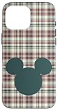 Installation facile Disney Mickey Mouse Tête Icône Noël Vacances Plaid Coque pour iPhone 16 Pro Max