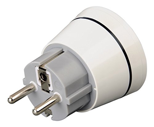 Hama 00128050 Typ F Typ A weiß Netzstecker-Adapter für Steckdose