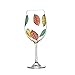 Large Wine Glass, Wuudi Unique Arts Design Hand-Blown Wine Glass Goblet Great Gifts For Wedding, Anniversary - Set Of 1 -16 OZ