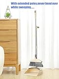 EVENT!SWISSPACK TWIST Long Handled Dustpan and Brush, Broom and Dustpan Set, Household Dust pan Combo, Long Handle for Indoor Outdoor Household Cleaning and Sweeping Beige - Image 7