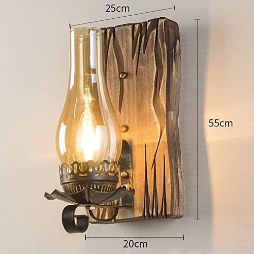 Aplique de pared retro WQHPLMD de hierro elegante para salon y dormitorio 6