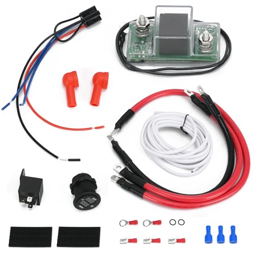 12V UTV Dual Battery Isolator Connect & Monitor Kit Fit for Honda...