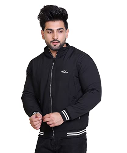 Image of Brazo Embrace both warmth and style Men's Solid Winter Wear Jacket - Stay fashionable and cozy in this must-have outerwear piece for the winter season.