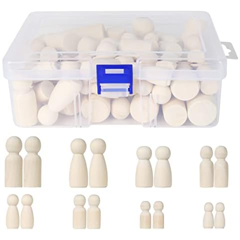KOSHIFU Muñecas de Madera Figuras para Pintar Cover