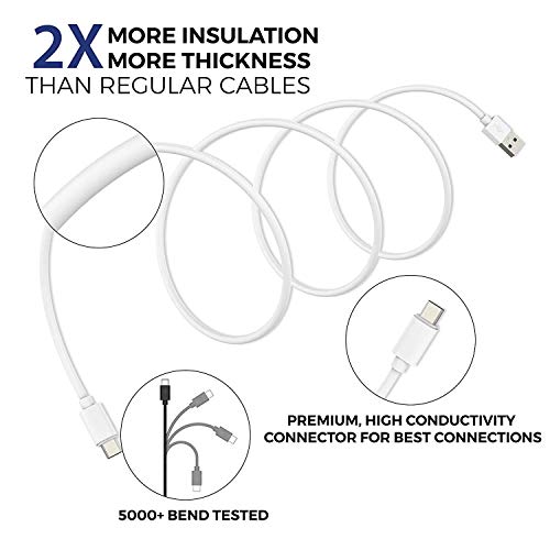 Image of Type-C USB Cable for Samsung Galaxy A70s / A 70 s USB Cable Original Like | Charger Cable | Rapid Quick Dash Fast Charging Cable | Data Sync Cable | Type C to USB-A Cable (3.1 Amp, 1 Meter /3.2 Feet, TC2, White)