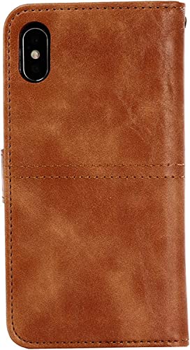 Coque iPhone 13 Mini marron avec porte-carte pour vos trajets quotidiens