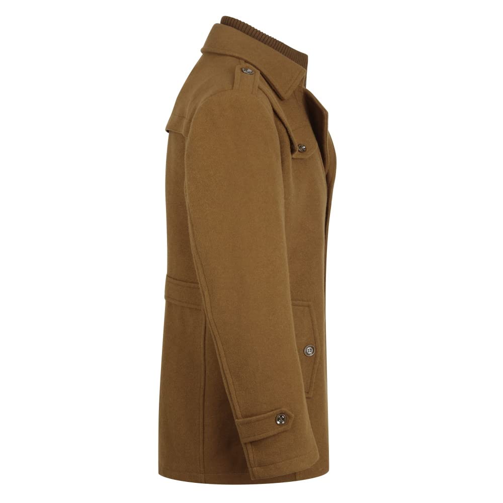 YOUTHUP Cappotti per Uomo Giacche di Lana Elegante Trincea Cappotto Invernale Regular Fit