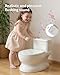 PipNest Realistic Potty Training Toilet - Flushing Sounds, Wipes Storage, Disposable Liners, Easy to Clean for Toddler Boys and Girls, White