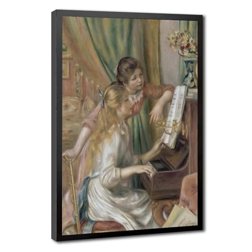 Impression sur toile Renoir Jeunes filles au piano cadre suspendu 41x61cm