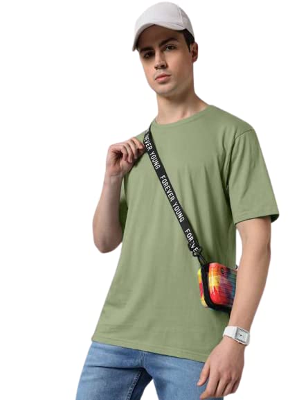 THE DRY STATEMens Cotton Half Sleeve Round Neck Tshirt