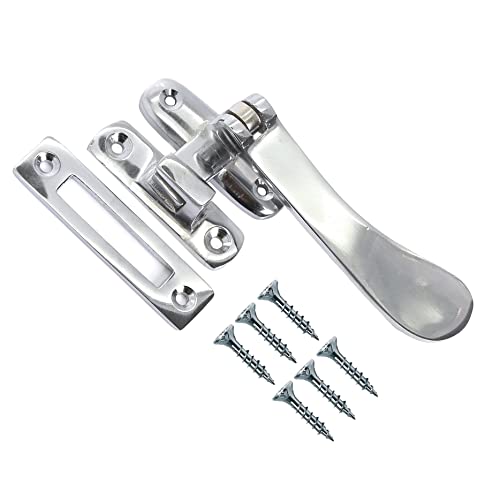 TERF® 100mm Heavy Duty Polished Chrome Window Casement Fastener 100mm (4'') Including Fixing Screw - Pack of 1