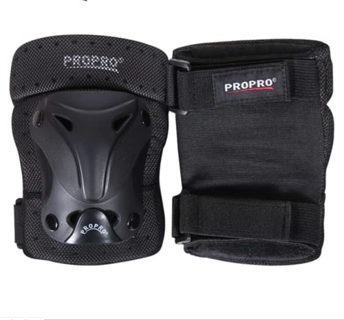 Children/Adult Roller Skating Knee/Elbow/Wrist Pads For Skating/Skateboarding/Anti-Fall Sports Protective Gear Set With Mesh Bag (Large)