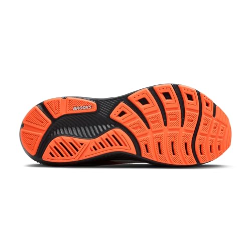 Brooks Brooks Men’s Ghost 17 Neutral Running Shoe - Oyster Mushroom/Orange/Ebony - 15 Medium