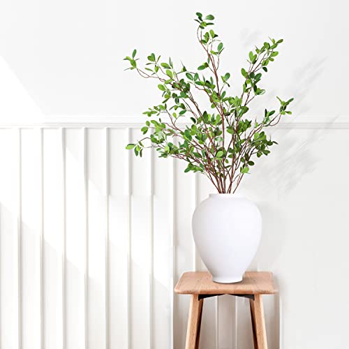 Melorca&Guilla Artificial Plants,3Pcs 43.3" Green Faux Branches For Vase,Artificial Plants For Shop Garden Office Home Décor #TOP2