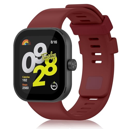[Wanme] �Ή�Xiaomi Redmi Watch 5 / 4,Smart Band 9 Pro/ 8 Pro �����o���h �V���I�~�h�� �������� �j�����p �V���R���� �����p�x���g �ʋC (�f�B�[�v���b�h)