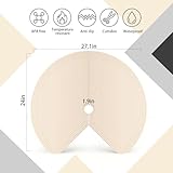 2 PCS Lazy Susan Shelf Liner,Silicone Waterproof Shelf Cabinet Liner,Non Slip Heat Resistant Lazy Susan Liners for Kitchen Cabinet(Khaki,27 Inch)