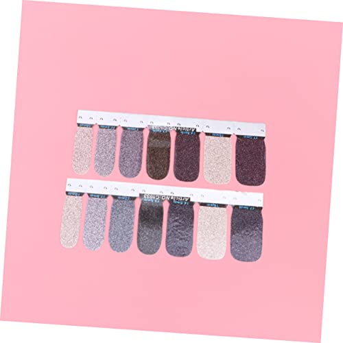ADOCARN 3 Folhas Decalque Do Prego Glitter Adesivos De Ponta Do Prego Adesivos Decalques Da Arte Do