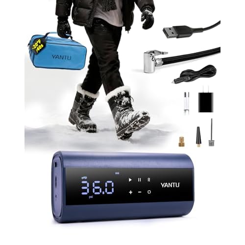 YANTU Dual Cylinder Tire Inflator with 8.3-inch Screen