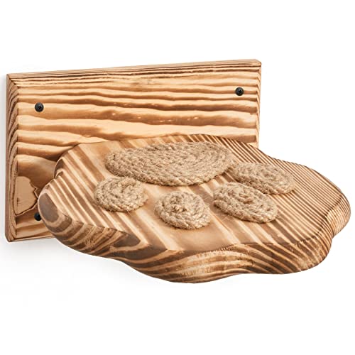 Ensemble de 3 Meubles de Chat sisal étapes - Meubles muraux naturels de Chat Naturel Massif - Arbre de Chat Mural Escalade Tour à gratter Meubles pour Chats d'intérieur