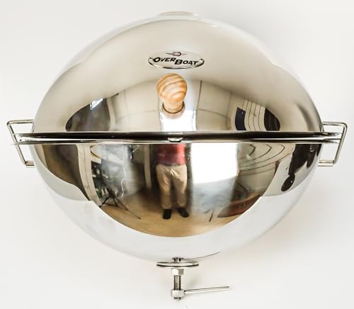 Churrasqueira Náutica 38cm Inox Alto Brilho com Tampa | Compatíve...